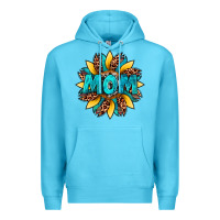 Ocean Blue sunflower mom leopard Premium Hoodie - Artiststas