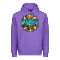 Purple sunflower mom leopard Premium Hoodie - Artiststas