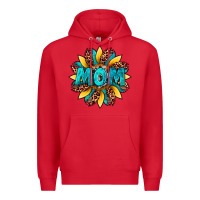Red sunflower mom leopard Premium Hoodie - Artiststas
