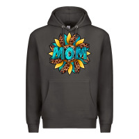 Smoke sunflower mom leopard Premium Hoodie - Artiststas