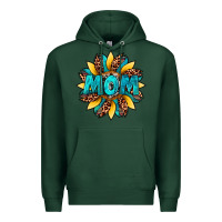 Sports Green sunflower mom leopard Premium Hoodie - Artiststas