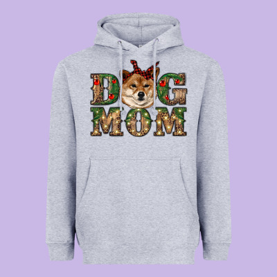 Dog Mom Shiba Inu Heavyweight Hoodie Designed By Ranaportraitstore