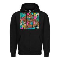 Black pet groomer Zipper Hoodie - RanaPortraitStore