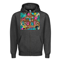 Charcoal Heather pet groomer Zipper Hoodie - RanaPortraitStore