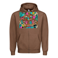 Chestnut pet groomer Zipper Hoodie - RanaPortraitStore