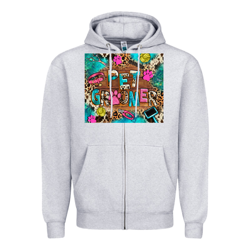 Pet Groomer Zipper Hoodie by RanaPortraitStore | Teevron