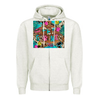Oatmeal Heather pet groomer Zipper Hoodie - RanaPortraitStore