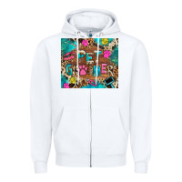 White pet groomer Zipper Hoodie - RanaPortraitStore