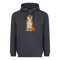 Smoke christmas lights shiba inu Heavyweight Hoodie - RanaPortraitStore