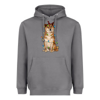 Storm christmas lights shiba inu Heavyweight Hoodie - RanaPortraitStore