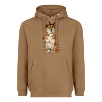 Toasted Coconut christmas lights shiba inu Heavyweight Hoodie - RanaPortraitStore