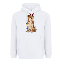 White christmas lights shiba inu Heavyweight Hoodie - RanaPortraitStore