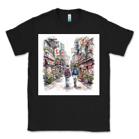 Black Japan Street Classic Tee - Unal Design