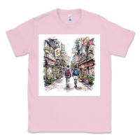 Bubblegum Pink Japan Street Classic Tee - Unal Design