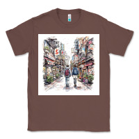 Chestnut Japan Street Classic Tee - Unal Design