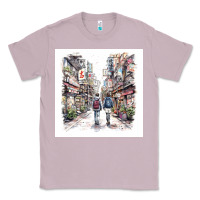 Lilac Japan Street Classic Tee - Unal Design