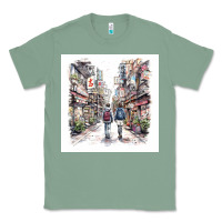Sage Japan Street Classic Tee - Unal Design