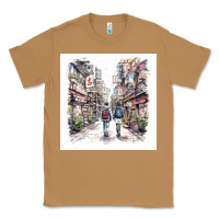 Toasted Coconut Japan Street Classic Tee - Unal Design