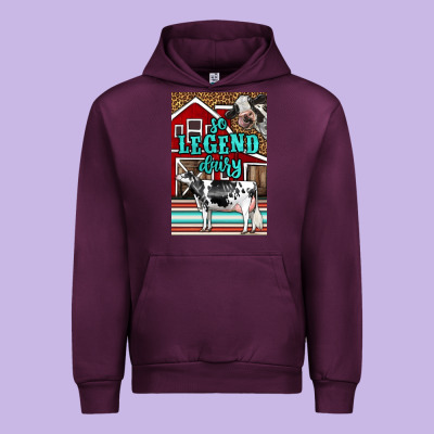 Western So Legend Dairy Holstein Cow Urban Hoodie Designed By Lillyallendesigns
