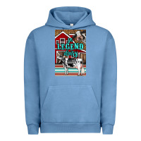 Pigment Pebble Blue Western So Legend Dairy Holstein Cow Urban Hoodie - LillyAllenDesigns