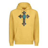 Antique Gold turquoise cross Premium Hoodie - AdoDesignShop