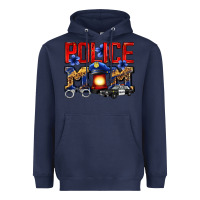 Navy police mom Heavyweight Hoodie - Zillion Design Studio
