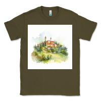 Army Green Italy Classic Tee - Unal Design