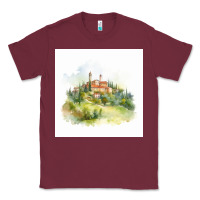 Burgundy Italy Classic Tee - Unal Design