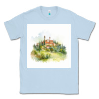 Dusty Blue Italy Classic Tee - Unal Design