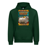 Forest Green Western Sheep Happens Sunflowers Urban Hoodie - LillyAllenDesigns