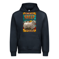 Navy Western Sheep Happens Sunflowers Urban Hoodie - LillyAllenDesigns