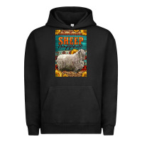 Pigment Black Western Sheep Happens Sunflowers Urban Hoodie - LillyAllenDesigns