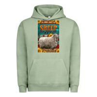 Pigment Oil Green Western Sheep Happens Sunflowers Urban Hoodie - LillyAllenDesigns