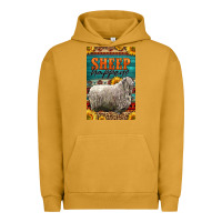 Pigment Peanut Butter Western Sheep Happens Sunflowers Urban Hoodie - LillyAllenDesigns