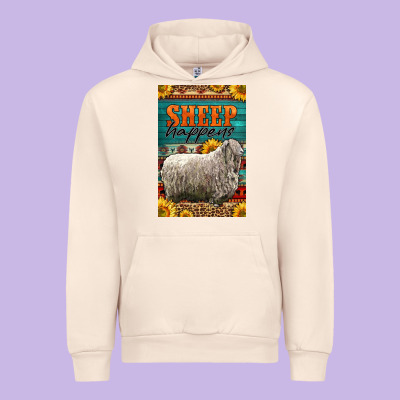 Western Sheep Happens Sunflowers Urban Hoodie Designed By Lillyallendesigns