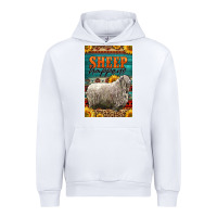 White Western Sheep Happens Sunflowers Urban Hoodie - LillyAllenDesigns