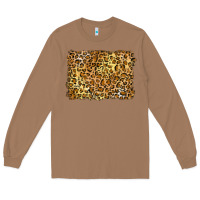 Toasted Coconut handdrawn leopard pattern yellow Long Sleeve Tee - BarkalooDesign