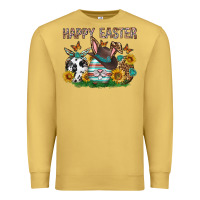 Antique Gold Western Happy Easter Premium Sweatshirt - Neo Western