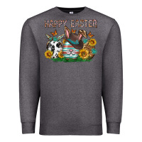 Charcoal Heather Western Happy Easter Premium Sweatshirt - Neo Western