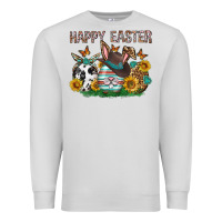 Dove Grey Western Happy Easter Premium Sweatshirt - Neo Western