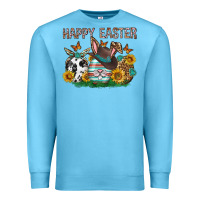 Ocean Blue Western Happy Easter Premium Sweatshirt - Neo Western