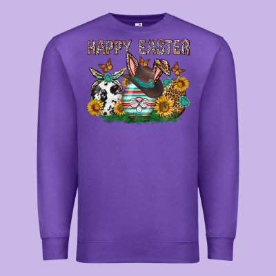 Western Happy Easter Premium Sweatshirt Designed By Neo Western