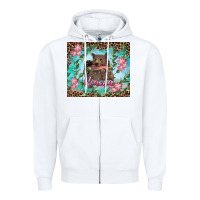 White mama bear haunting fish floral Zipper Hoodie - RanaPortraitStore