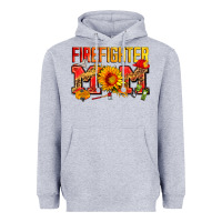 Heather Grey firefighter mom Heavyweight Hoodie - Zillion Design Studio