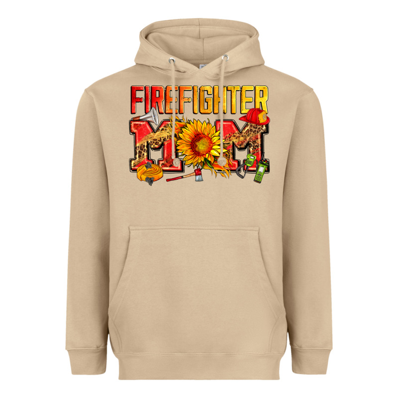 Firefighter Mom Heavyweight Hoodie by Zillion Design Studio | Teevron