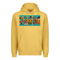 Antique Gold world's best mom sunflower license plate Premium Hoodie - Artiststas
