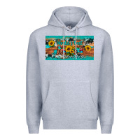 Heather Grey world's best mom sunflower license plate Premium Hoodie - Artiststas