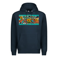Navy world's best mom sunflower license plate Premium Hoodie - Artiststas