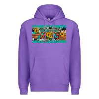 Purple world's best mom sunflower license plate Premium Hoodie - Artiststas