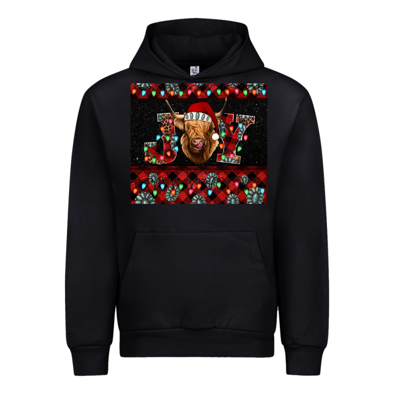 Highland Cow Joy Christmas Urban Hoodie by BarkalooDesign | Teevron